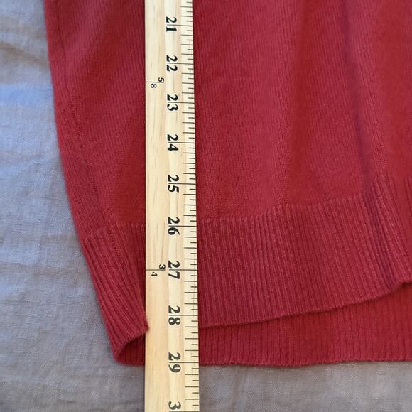 The Commons Men's 100% Cashmere Sweater Johnny Crewneck XL Red Brick Luxury - Picture 7 of 9